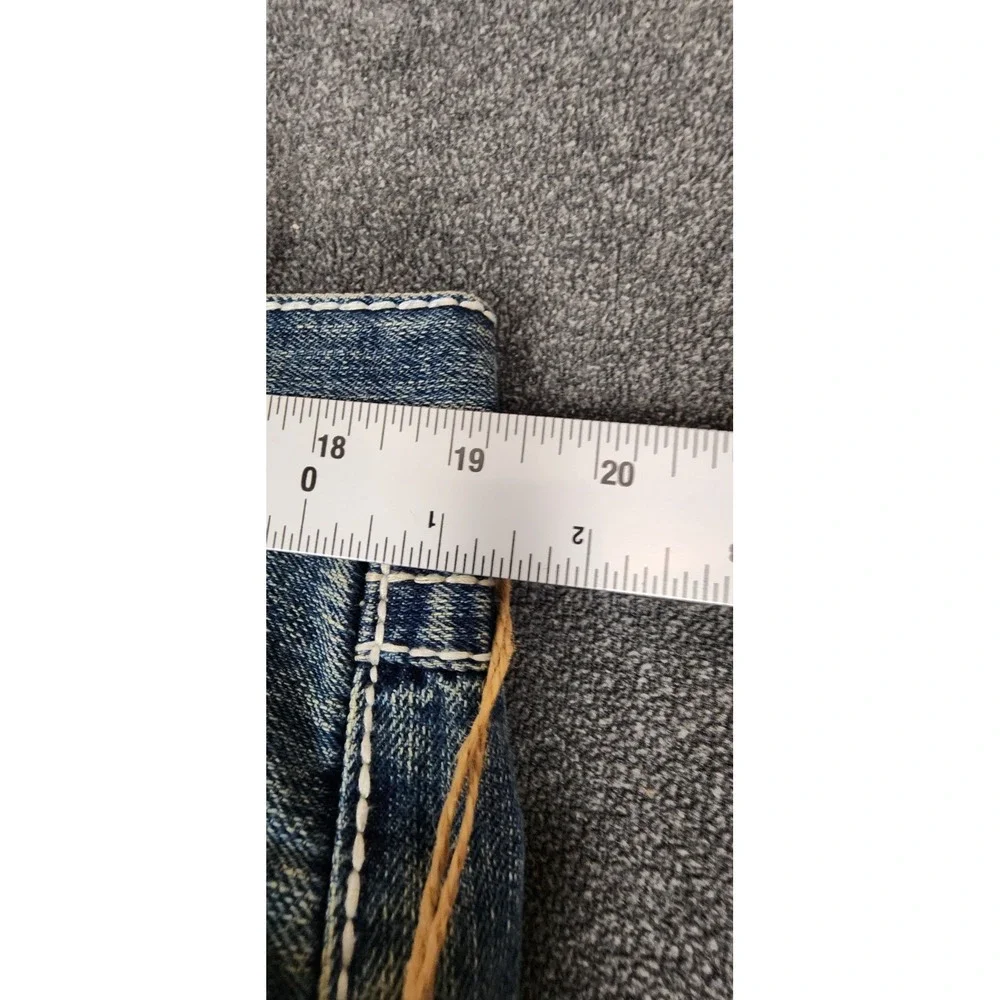True Religion Bobby Super T Jeans Mens 38x34 Straight‎ Leg Light Wash USA